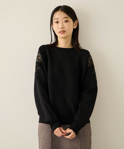 ketty / ケティ ニット・セーター | ショルダーレースニットプルオーバー≪手洗い可能≫ | 詳細1