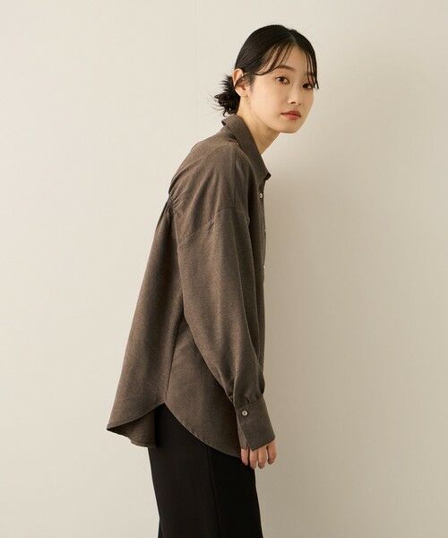 ketty / ケティ シャツ・ブラウス | サテンピーチバックギャザーブラウス≪手洗い可能≫ | 詳細2