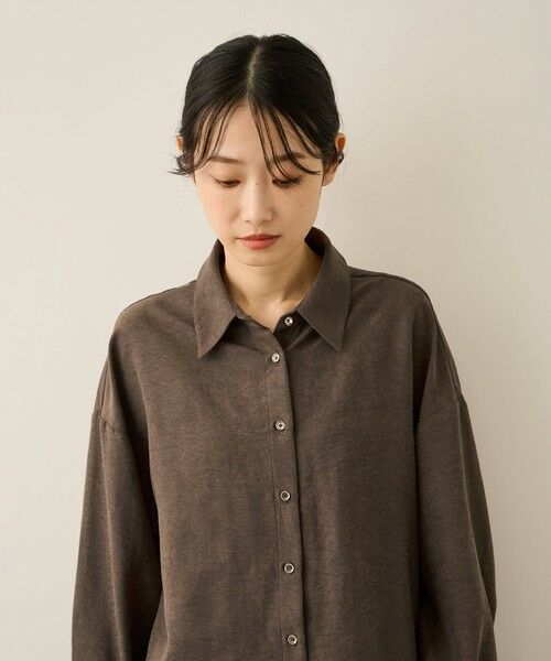 ketty / ケティ シャツ・ブラウス | サテンピーチバックギャザーブラウス≪手洗い可能≫ | 詳細5