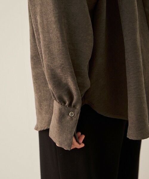 ketty / ケティ シャツ・ブラウス | サテンピーチバックギャザーブラウス≪手洗い可能≫ | 詳細6