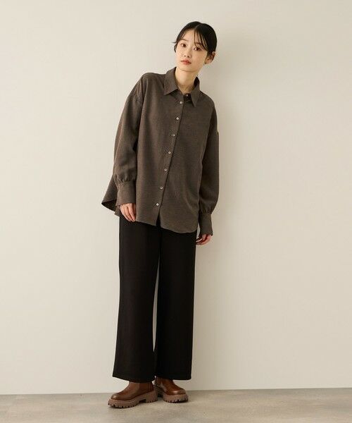 ketty / ケティ シャツ・ブラウス | サテンピーチバックギャザーブラウス≪手洗い可能≫ | 詳細7