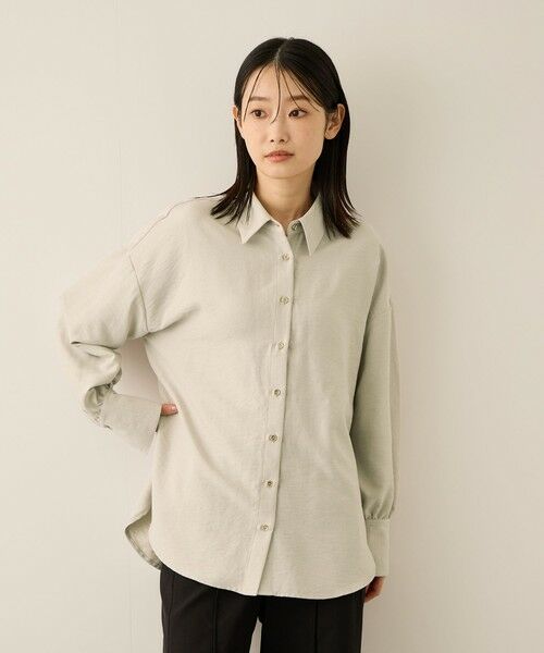 ketty / ケティ シャツ・ブラウス | サテンピーチバックギャザーブラウス≪手洗い可能≫ | 詳細9