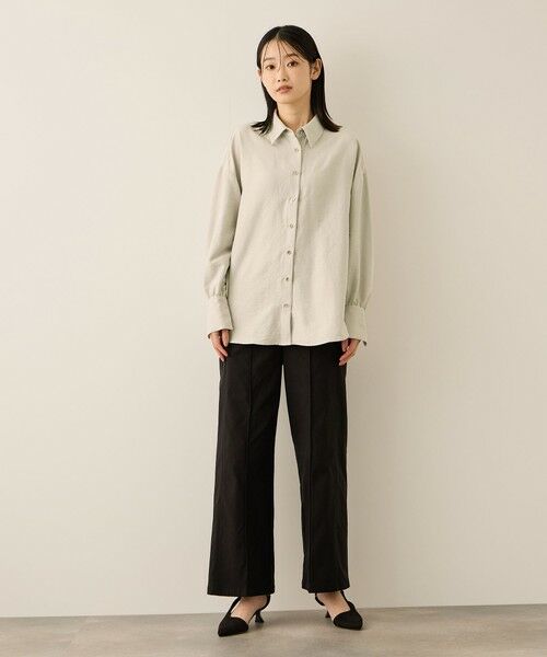 ketty / ケティ シャツ・ブラウス | サテンピーチバックギャザーブラウス≪手洗い可能≫ | 詳細10