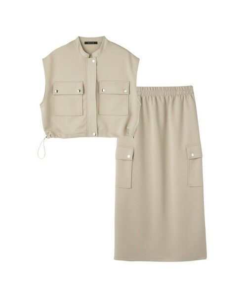 ketty / ケティ ロング・マキシ丈ワンピース | 【SET】ダンボールニットベスト×スカート2ピース | 詳細4