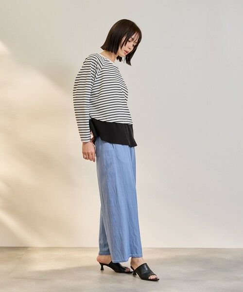 ketty / ケティ カットソー | ポンチローマ異素材ラウンドヘムカットソー | 詳細9