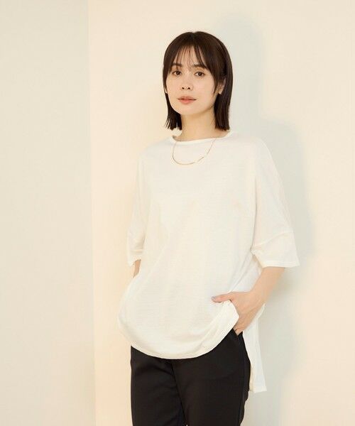 ketty / ケティ カットソー | 【機能するミニマル服】ポンチョTシャツ | 詳細3