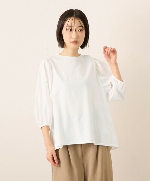 ketty / ケティ カットソー | 《予約販売》【機能するミニマル服】切替プルオーバー《接触冷感》 | 詳細3