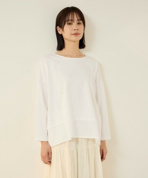 ketty / ケティ カットソー | 《予約販売》【機能するミニマル服】異素材プルオーバー 《接触冷感》 | 詳細1