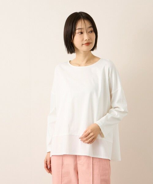 ketty / ケティ カットソー | 《予約販売》【機能するミニマル服】異素材プルオーバー 《接触冷感》 | 詳細2
