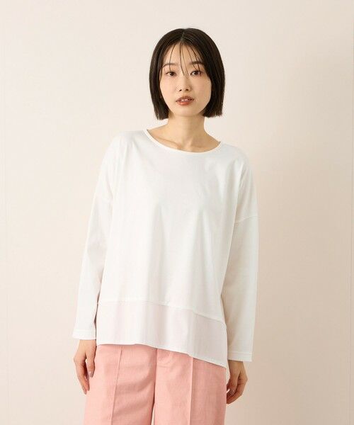 ketty / ケティ カットソー | 《予約販売》【機能するミニマル服】異素材プルオーバー 《接触冷感》 | 詳細3