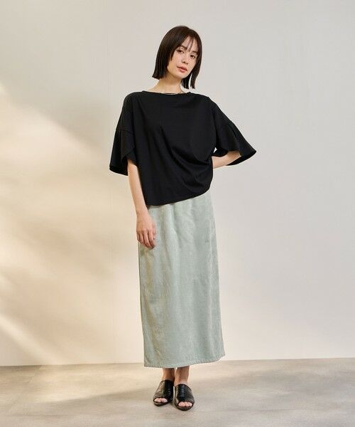 ketty / ケティ ミニ・ひざ丈スカート | ストレッチフェイクスウェードナロースカート | 詳細1