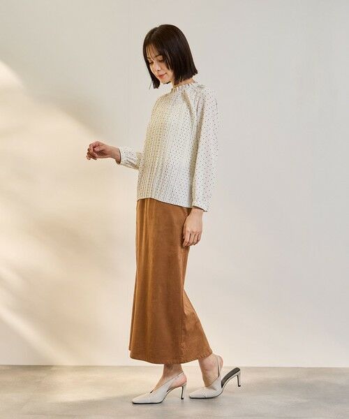 ketty / ケティ ミニ・ひざ丈スカート | ストレッチフェイクスウェードナロースカート | 詳細8