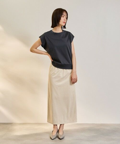 ketty / ケティ ミニ・ひざ丈スカート | ストレッチフェイクスウェードナロースカート | 詳細14