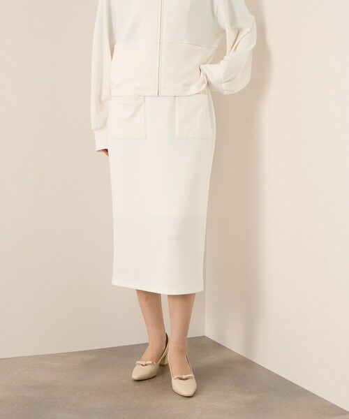 ketty / ケティ ミニ・ひざ丈スカート | 【ふんわり、きちんと。】ライトダンボールスカート（オフホワイト）