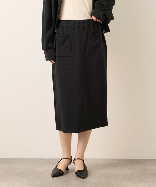 ketty / ケティ ミニ・ひざ丈スカート | 【ふんわり、きちんと。】ライトダンボールスカート（ブラック）