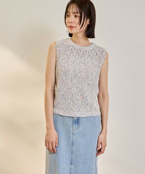 ketty / ケティ ダウンジャケット・ベスト | ミックスコイルクロップドニットベスト | 詳細1