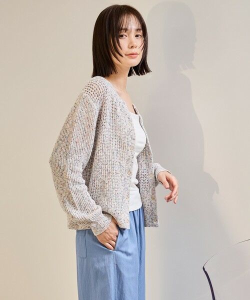 ketty / ケティ カーディガン・ボレロ | ミックスコイルクルーネックカーディガン | 詳細2