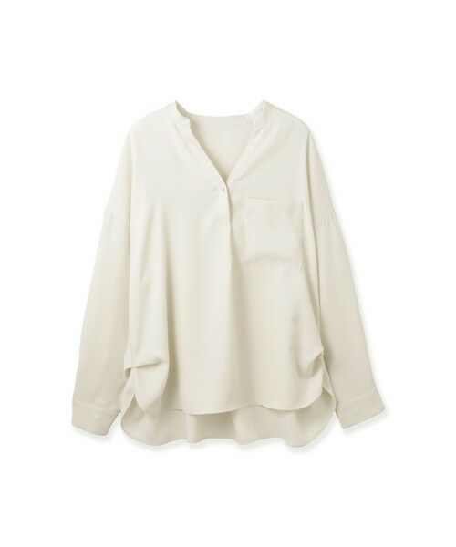 ketty / ケティ シャツ・ブラウス | ダブルバックサテンキーネックブラウス≪手洗い可能≫ | 詳細6