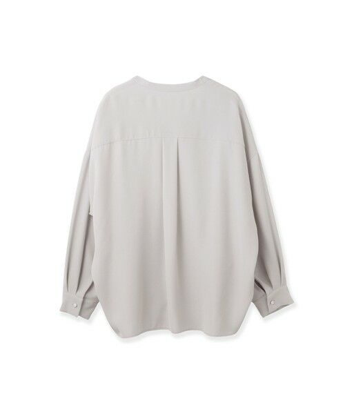 ketty / ケティ シャツ・ブラウス | ダブルバックサテンキーネックブラウス≪手洗い可能≫ | 詳細1