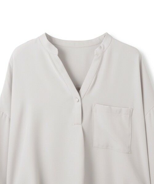 ketty / ケティ シャツ・ブラウス | ダブルバックサテンキーネックブラウス≪手洗い可能≫ | 詳細2