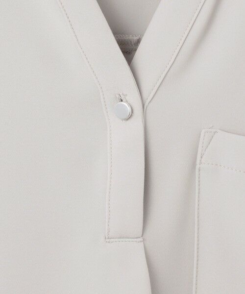 ketty / ケティ シャツ・ブラウス | ダブルバックサテンキーネックブラウス≪手洗い可能≫ | 詳細3