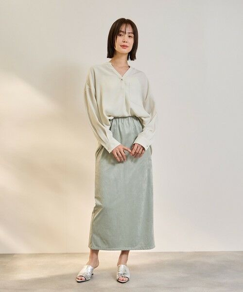 ketty / ケティ シャツ・ブラウス | ダブルバックサテンキーネックブラウス≪手洗い可能≫ | 詳細11