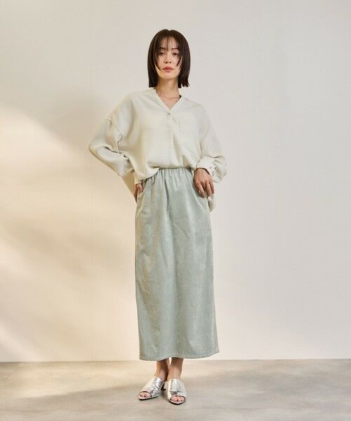 ketty / ケティ シャツ・ブラウス | ダブルバックサテンキーネックブラウス≪手洗い可能≫ | 詳細12