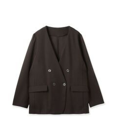 ketty / ケティ テーラードジャケット | グリッディメッシュノーカラージャケット