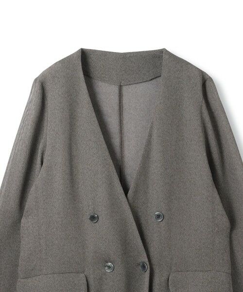 ketty / ケティ テーラードジャケット | グリッディメッシュノーカラージャケット | 詳細2