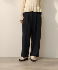 ketty / ケティ その他パンツ | 2WAYメランジツイルタックワイドパンツ