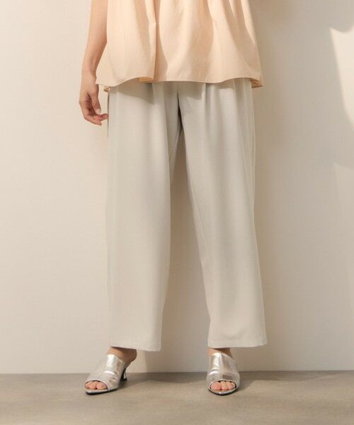 ketty / ケティ その他パンツ | 2WAYメランジツイルタックワイドパンツ（ベージュ）