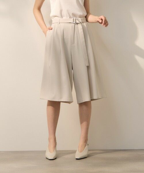 ketty / ケティ その他パンツ | 2WAYメランジツイルショートパンツ（ベージュ）