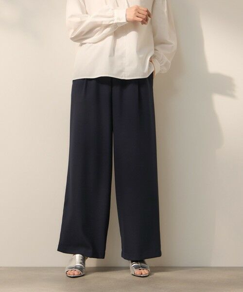 ketty / ケティ その他パンツ | ナチュレッチコンフォートワイドパンツ（ネイビー）