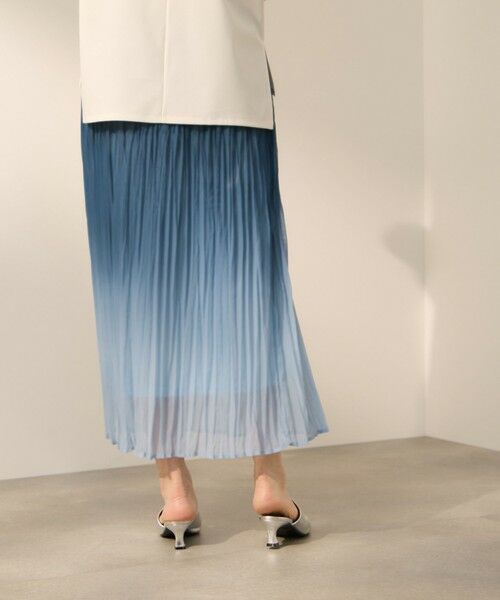 ketty / ケティ ミニ・ひざ丈スカート | シフォングラデーションプリーツスカート | 詳細2