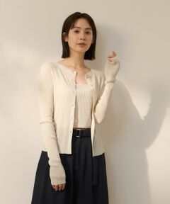 ketty / ケティ カーディガン・ボレロ | リネンフィールカーディガンキャミセット