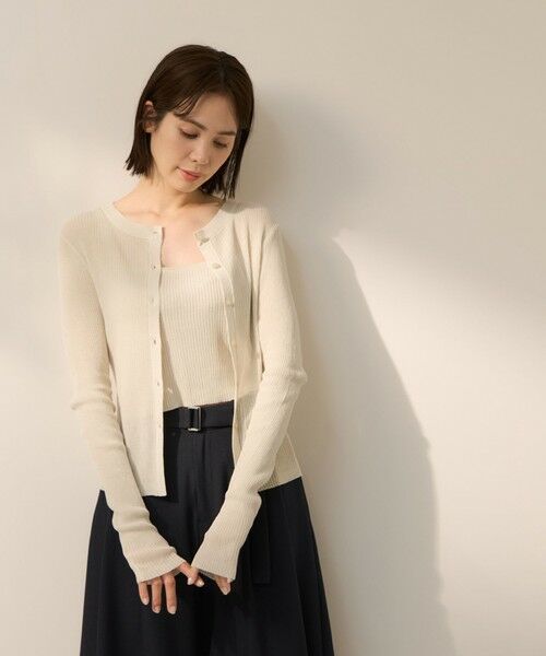 ketty / ケティ カーディガン・ボレロ | リネンフィールカーディガンキャミセット | 詳細10