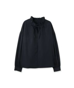 ketty / ケティ シャツ・ブラウス | ハイカウントタイプライターフリルネックブラウス