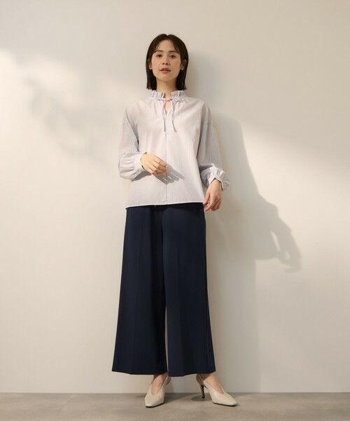 ketty / ケティ シャツ・ブラウス | ブロードストライプフリルネックブラウス | 詳細2