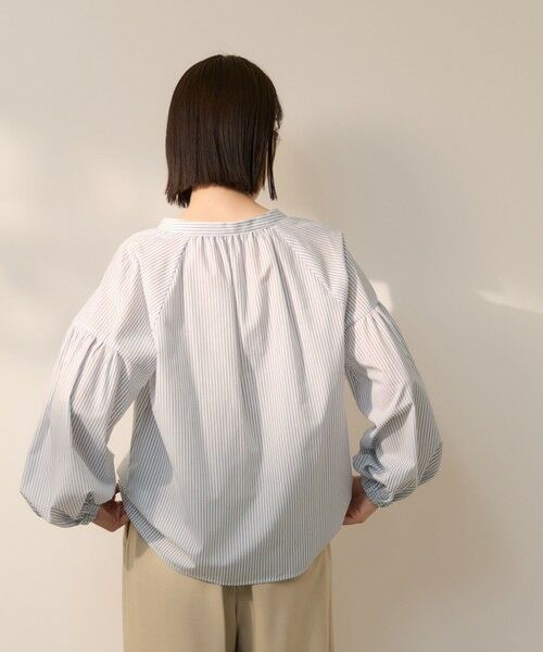 ketty / ケティ シャツ・ブラウス | ブロードストライプキーネックブラウス | 詳細2