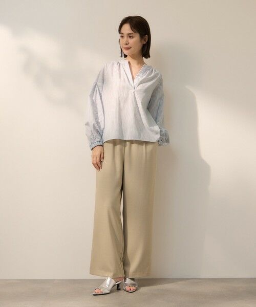 ketty / ケティ シャツ・ブラウス | ブロードストライプキーネックブラウス | 詳細5