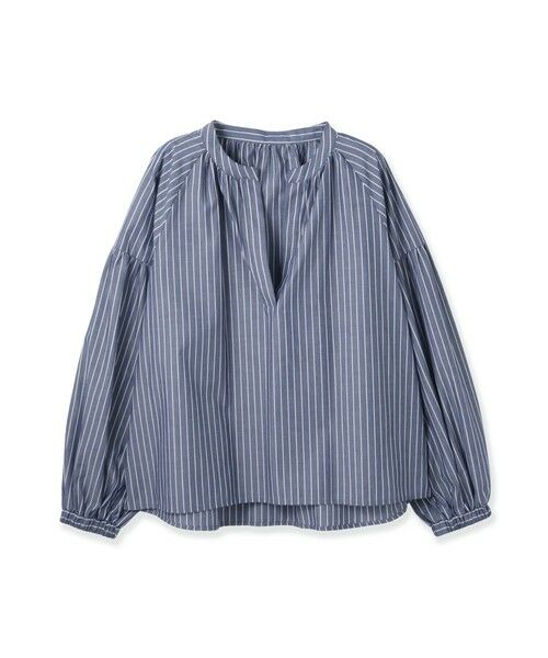 ketty / ケティ シャツ・ブラウス | ブロードストライプキーネックブラウス | 詳細12
