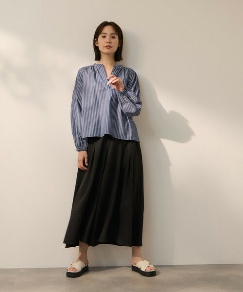ketty / ケティ シャツ・ブラウス | ブロードストライプキーネックブラウス | 詳細10
