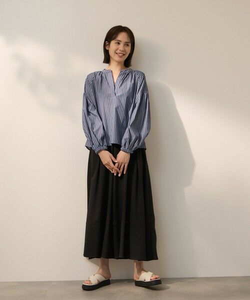 ketty / ケティ シャツ・ブラウス | ブロードストライプキーネックブラウス | 詳細11