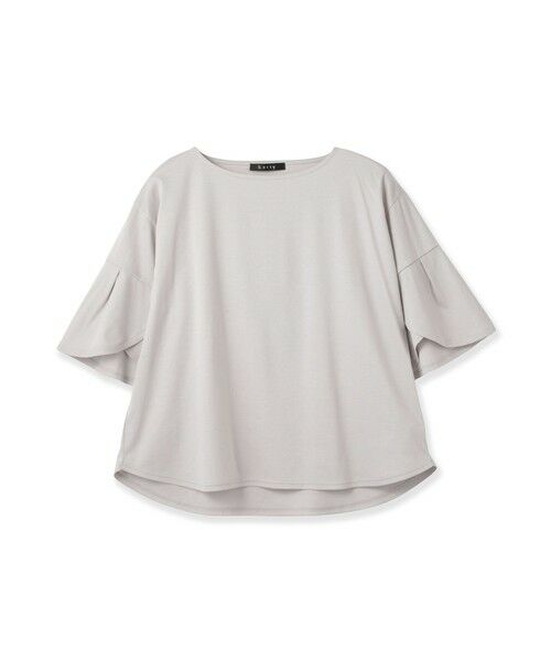ketty / ケティ カットソー | 【涼。軽やかに。】デザイン袖Tシャツ（ライトグレー）