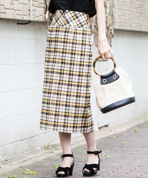 セール Web別注 ストレッチチェックペンシルスカート スカート Ketty Cherie ケティ シェリー ファッション通販 タカシマヤファッションスクエア