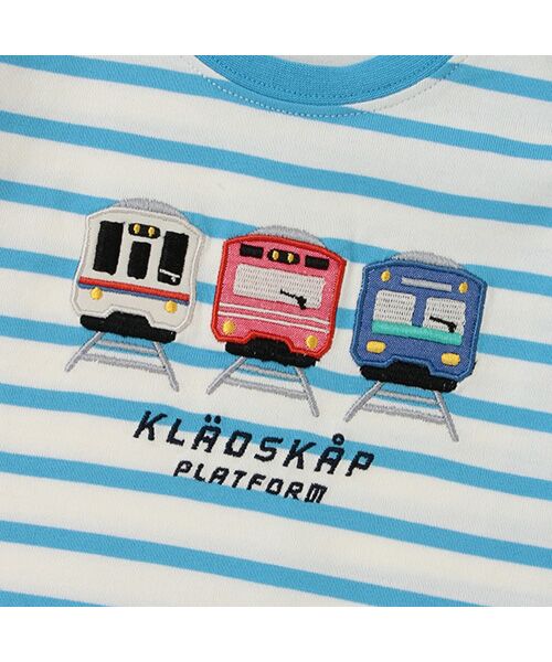 kladskap / クレードスコープ Tシャツ | 正面電車ボーダー半袖Tシャツ | 詳細4