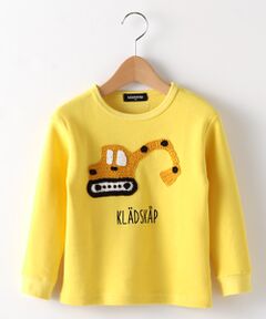 ニット編み働く車Tシャツ