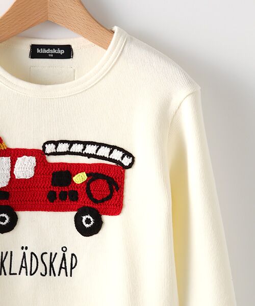 kladskap / クレードスコープ Tシャツ | ニット編み働く車Tシャツ | 詳細2
