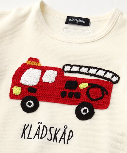 kladskap / クレードスコープ Tシャツ | ニット編み働く車Tシャツ | 詳細5