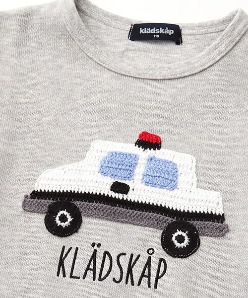 kladskap / クレードスコープ Tシャツ | ニット編み働く車Tシャツ | 詳細7